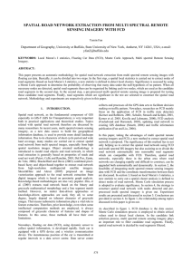 SPATIAL ROAD NETWORK EXTRACTION FROM MULTI SPECTRAL REMOTE