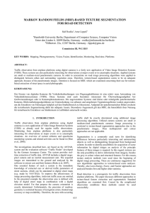 MARKOV RANDOM FIELDS (MRF)-BASED TEXTURE SEGMENTATION FOR ROAD DETECTION