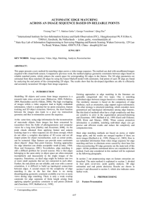 AUTOMATIC EDGE MATCHING ACROSS AN IMAGE SEQUENCE BASED ON RELIABLE POINTS