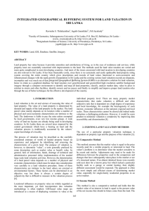 INTEGRATED GEOGRAPHICAL BUFFERING SYSTEM FOR LAND TAXATION IN SRI LANKA