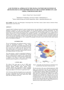 A GIS TECHNICAL APPROACH TO THE SPATIAL PATTERN RECOGNITION OF