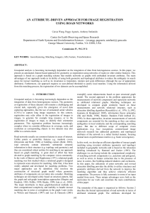 AN ATTRIBUTE–DRIVEN APPROACH FOR IMAGE REGISTRATION USING ROAD NETWORKS