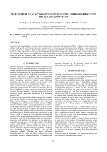 DEVELOPMENT OF AN INTEGRATED SYSTEM OF TRUE ORTHO-RECTIFICATION.