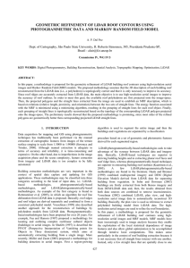 GEOMETRIC REFINEMENT OF LiDAR ROOF CONTOURS USING