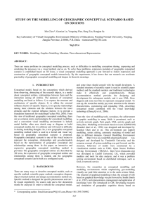 STUDY ON THE MODELLING OF GEOGRAPHIC CONCEPTUAL SCENARIO BASED