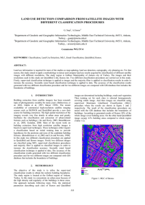 LAND USE DETECTION COMPARISON FROM SATELLITE IMAGES WITH DIFFERENT CLASSIFICATION PROCEDURES