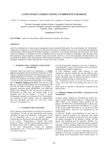 LAND COVER CLASSIFICATIONS: AN OBSOLETE PARADIGM