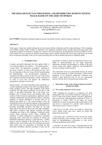 THE RESEARCH OF FAST PROCESSING AND DISTRIBUTION REMOTE SENSING