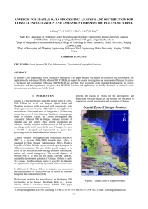 A WEBGIS FOR SPATIAL DATA PROCESSING, ANALYSIS AND DISTRIBUTION FOR
