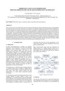 IMPROVING LAND VALUE INFORMATION PROCESS THROUGH THE USE OF GEO-INFORMATION TECHNOLOGY