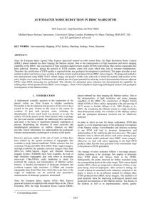 AUTOMATED NOISE REDUCTION IN HRSC MARS DTMS