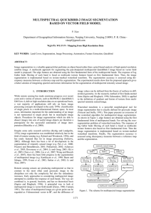 MULTISPECTRAL QUICKBIRD-2 IMAGE SEGMENTATION BASED ON VECTOR FIELD MODEL