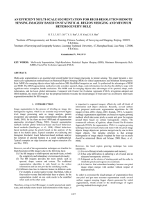 AN EFFICIENT MULTI-SCALE SEGMENTATION FOR HIGH-RESOLUTION REMOTE