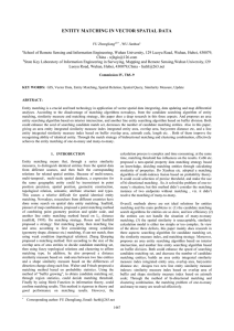 ENTITY MATCHING IN VECTOR SPATIAL DATA