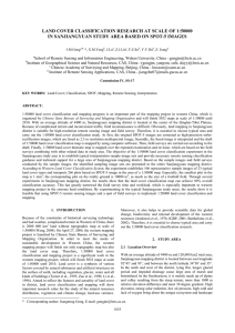 LAND COVER CLASSIFICATION RESEARCH AT SCALE OF 1:50000