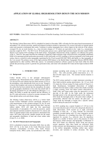 APPLICATION OF GLOBAL HIGH-RESOLUTION DEM IN THE OCO MISSION