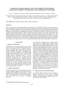 VALIDATING GLOBAL DIGITAL ELEVATION MODELS WITH DEGREE