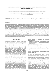 GEOREFERENCING MULTI-TEMPORAL AND MULTI-SCALE IMAGERY IN PHOTOGRAMMETRY