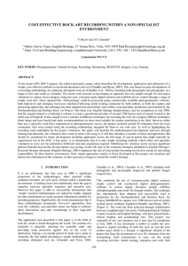 COST-EFFECTIVE ROCK-ART RECORDING WITHIN A NON-SPECIALIST ENVIRONMENT P