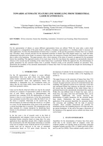 TOWARDS AUTOMATIC FEATURE LINE MODELLING FROM TERRESTRIAL LASER SCANNER DATA