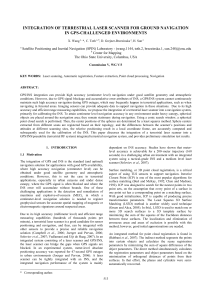 INTEGRATION OF TERRESTRIAL LASER SCANNER FOR GROUND NAVIGATION IN GPS-CHALLENGED ENVIRONMENTS