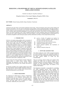 DESIGNING A FRAMEWORK OF VIRTUAL REMOTE SENSING SATELLITE SIMULATION SYSTEM