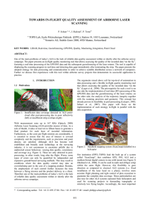 TOWARDS IN-FLIGHT QUALITY ASSESSMENT OF AIRBORNE LASER SCANNING