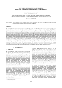 TOWARDS AUTOMATIC ROAD MAPPING BY FUSING VEHICLE-BORNE MULTI-SENSOR DATA