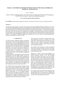 IMAGE- AND MODEL-BASED RECONSTRUCTION OF THE SMALL BUDDHA OF BAMIYAN, AFGHANISTAN