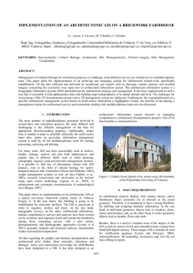 IMPLEMENTATION OF AN ARCHITECTONIC GIS ON A BRICKWORK FARMHOUSE