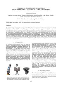 INTEGRATED PROCESSING OF TERRESTRIAL LASER SCANNER DATA AND FISHEYE-CAMERA IMAGE DATA