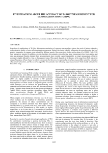 INVESTIGATIONS ABOUT THE ACCURACY OF TARGET MEASUREMENT FOR DEFORMATION MONITORING