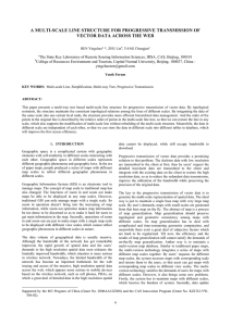 A MULTI-SCALE LINE STRUCTURE FOR PROGRESSIVE TRANSMISSION OF