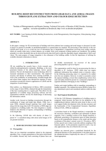 BUILDING ROOF RECONSTRUCTION FROM LIDAR DATA AND AERIAL IMAGES