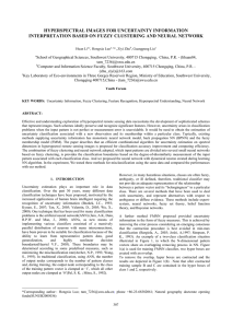 HYPERSPECTRAL IMAGES FOR UNCERTAINTY INFORMATION