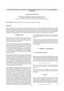 WEIGHTED PYRAMID LINKING FOR SEGMENTATION OF FULLY-POLARIMETRIC SAR DATA