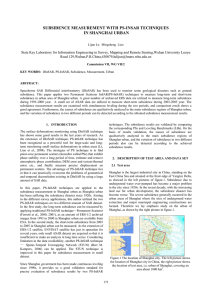SUBSIDENCE MEASUREMENT WITH PS-INSAR TECHNIQUES IN SHANGHAI URBAN