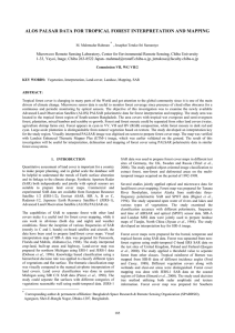 ALOS PALSAR DATA FOR TROPICAL FOREST INTERPRETATION AND MAPPING