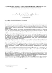 IMPROVING THE PERFORMANCE OF HYPERSPECTRAL PUSHBROOM IMAGING