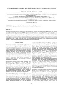 A NOVEL BAND SELECTION METHOD FOR HYPERSPECTRAL DATA ANALYSIS