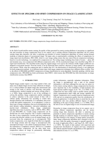 EFFECTS OF JPEG2000 AND SPIHT COMPRESSION ON IMAGE CLASSIFICATION