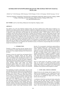 GENERATION OF KNOWLEDGE RULES ON THE EXTRACTION OF COASTAL WETLAND