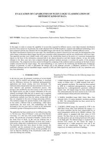 EVALUATION OF CAPABILITIES OF FUZZY LOGIC CLASSIFICATION OF