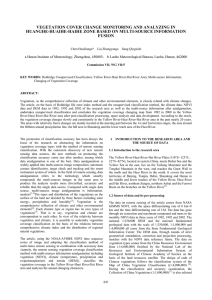 VEGETATION COVER CHANGE MONITORING AND ANALYZING IN