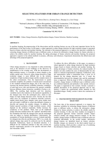 SELECTING FEATURES FOR URBAN CHANGE DETECTION