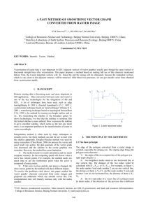 A FAST METHOD OF SMOOTHING VECTOR GRAPH CONVERTED FROM RASTER IMAGE