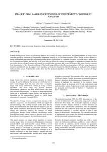 IMAGE FUSION BASED ON EXTENSIONS OF INDEPENDENT COMPONENT ANALYSIS