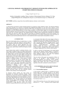 A SPATIAL DOMAIN AND FREQUENCY DOMAIN INTEGRATED APPROACH TO