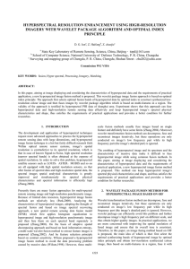 HYPERSPECTRAL RESOLUTION ENHANCEMENT USING HIGH-RESOLUTION