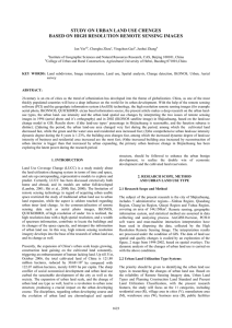 STUDY ON URBAN LAND USE CHENGES